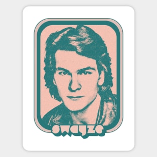 Patrick Swayze / Retro 80s Fan Aesthetic Design Sticker